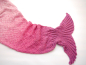 Preview: Wollpaket Meerjungfrauen Decke rosa (ohne Anleitung)